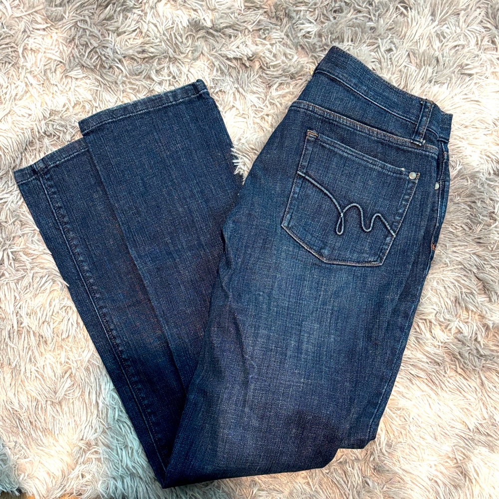 Mossimo‎ Supply Co. Dark Blue Straight Leg Jeans